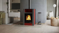 HS Flamingo Aquaflam Vario Lend Air kachel in moderne woonkamer met brandend vuur