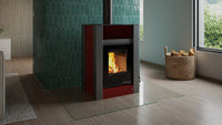 HS Flamingo Aquaflam Vario Lend Aqua in moderne woonkamer met brandend vuur