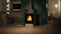 HS Flamingo Aquaflam Vario Lend Aqua haard in een moderne woonkamer