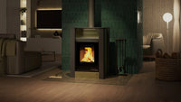 HS Flamingo Aquaflam Vario Lend Air kachel in sfeervolle woonkamer