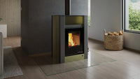 HS Flamingo Aquaflam Vario Lend Air in woonkamer met brandend vuur
