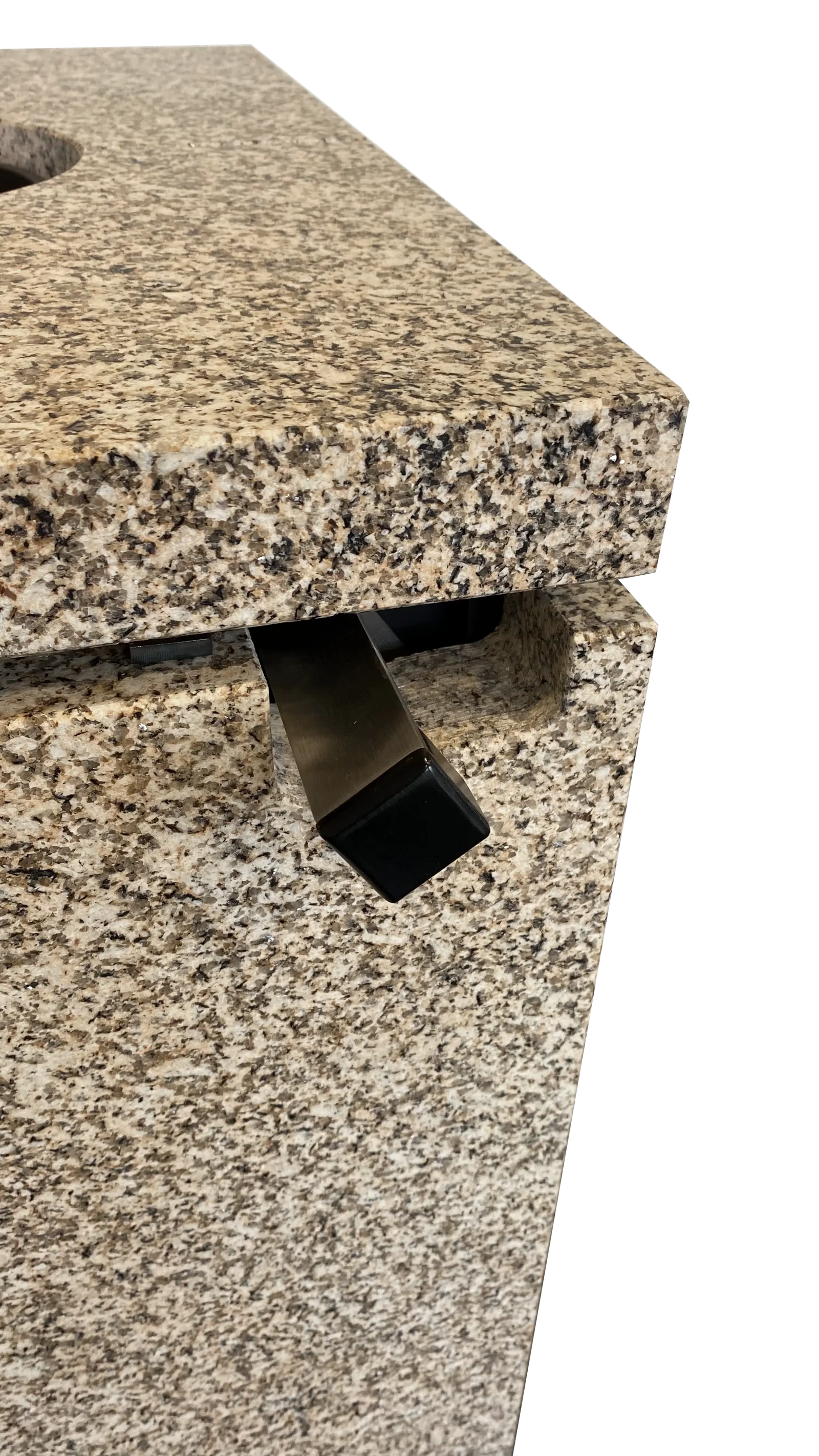 Xeoos Patagonia x5 granieten detail met metalen handgreep