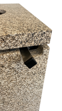Xeoos Patagonia x5 granieten detail met metalen handgreep