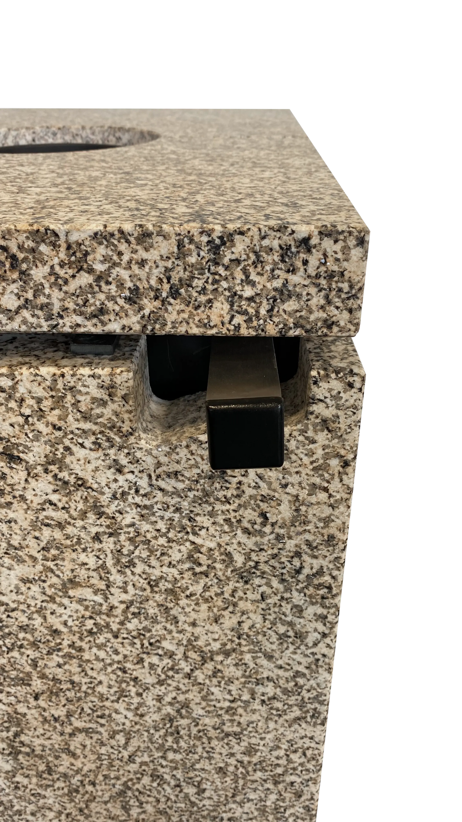 Xeoos Patagonia x5 granieten detail met zwarte handgreep