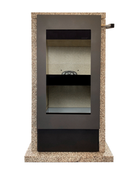 Xeoos Patagonia x8 haard op showroomachtergrond