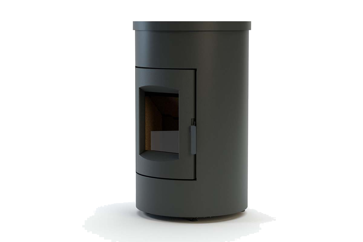 Duroflame Abel Large RC pelletkachel op witte achtergrond