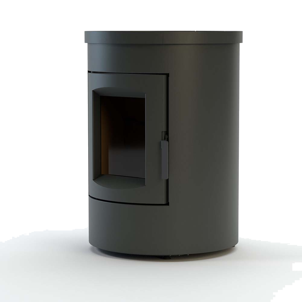 Duroflame Abel RC pelletkachel op witte achtergrond