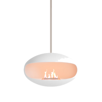 Cocoon Fires Aeris Wit hanghaard met vlammen
