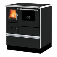 Alfa Plam Dominant 70 kookkachel zwart met ovenruit
