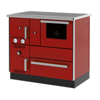 Alfa Plam Alfa Term 27 rode kookkachel met oven en meters