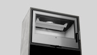 Detail van de Balstil Forli 95 met geopende haarddeur en zichtbare binnenzijde