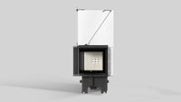 Balstil Milano 480/480 inzethaard met geopende deur en zichtbaar geribbeld interieur, op neutrale achtergrond