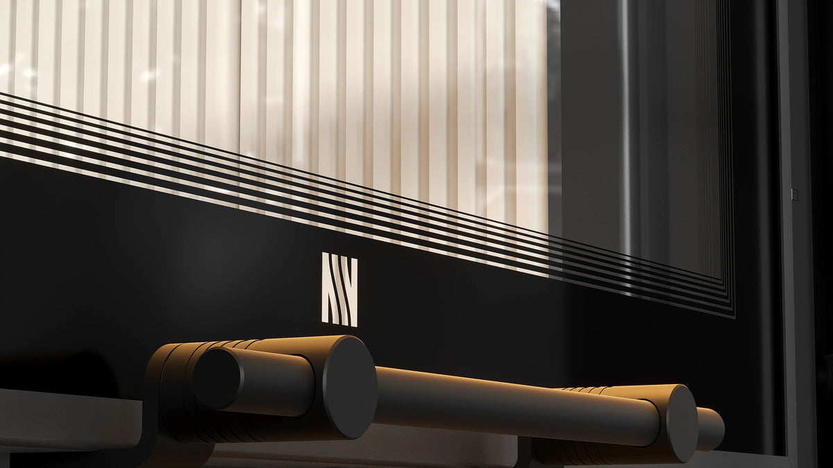 Detail van de Balstil Milano 610/430 met opvallende cilindrische handgreep