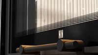 Detailopname van de handgreep en deur van Balstil Milano 610/430