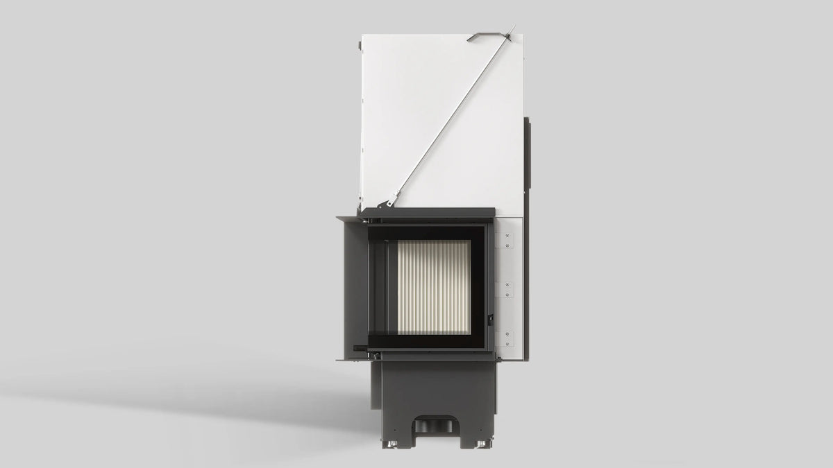 Balstil Milano 610/430 inzethaard met geopende deur op effen grijze achtergrond