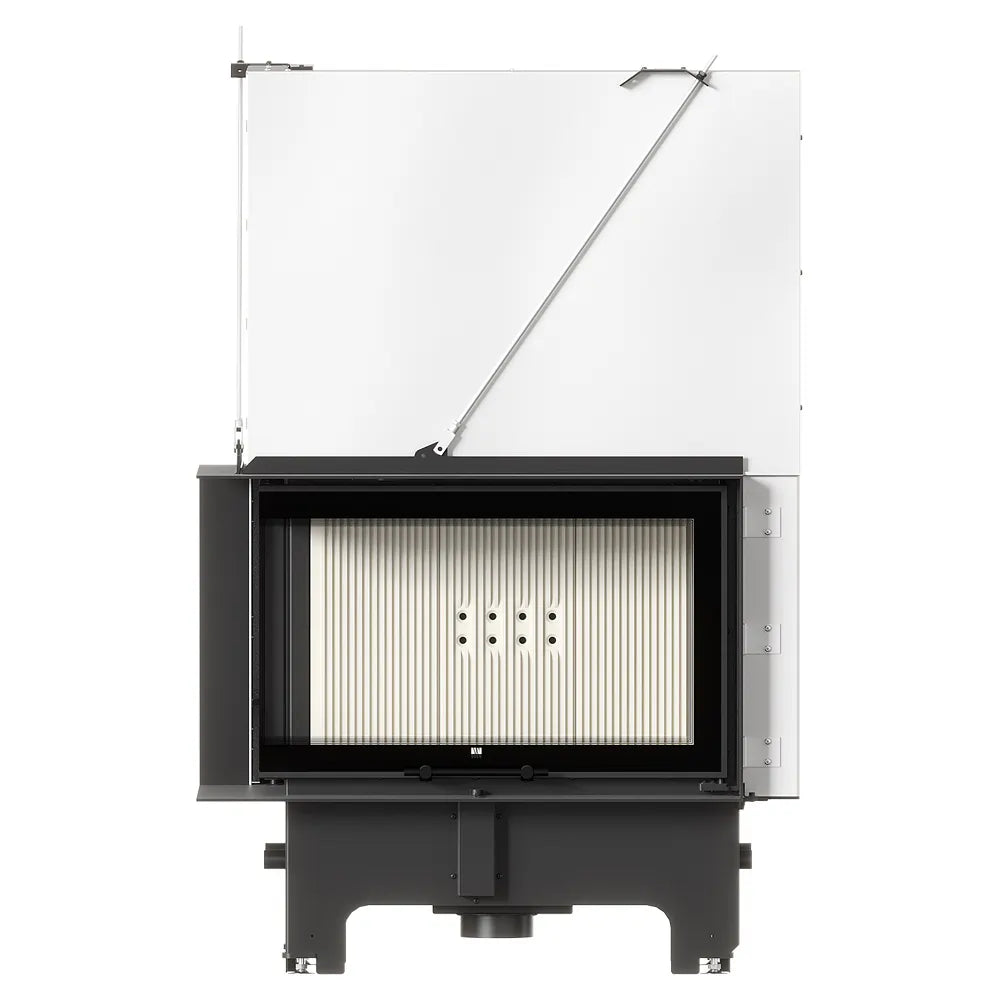 Balstil Milano 810/410 inzethaard met geopende glazen deur op witte achtergrond