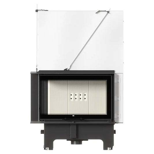 Balstil Milano 810/410 inzethaard met geopende glazen deur op witte achtergrond