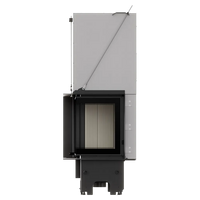Balstil Milano 810/410 inbouwhaard met geopende deur op witte achtergrond