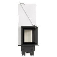 Balstil Milano 810/410 inbouwhaard met geopende frontdeur op witte achtergrond