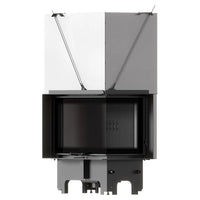 Balstil Milano 810/410 inbouwhaard met geopende bovenpanelen op witte achtergrond