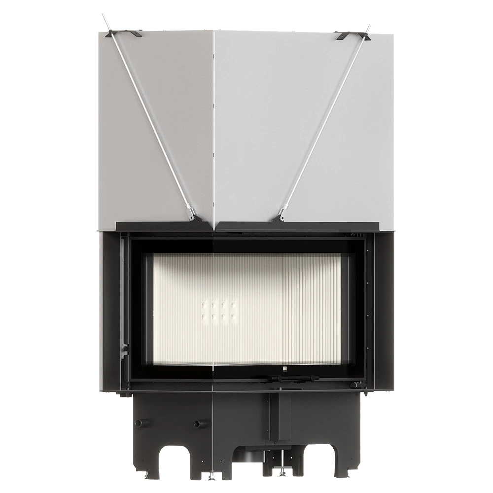 Balstil Milano 810/410 inzethaard met open kleppen op witte achtergrond