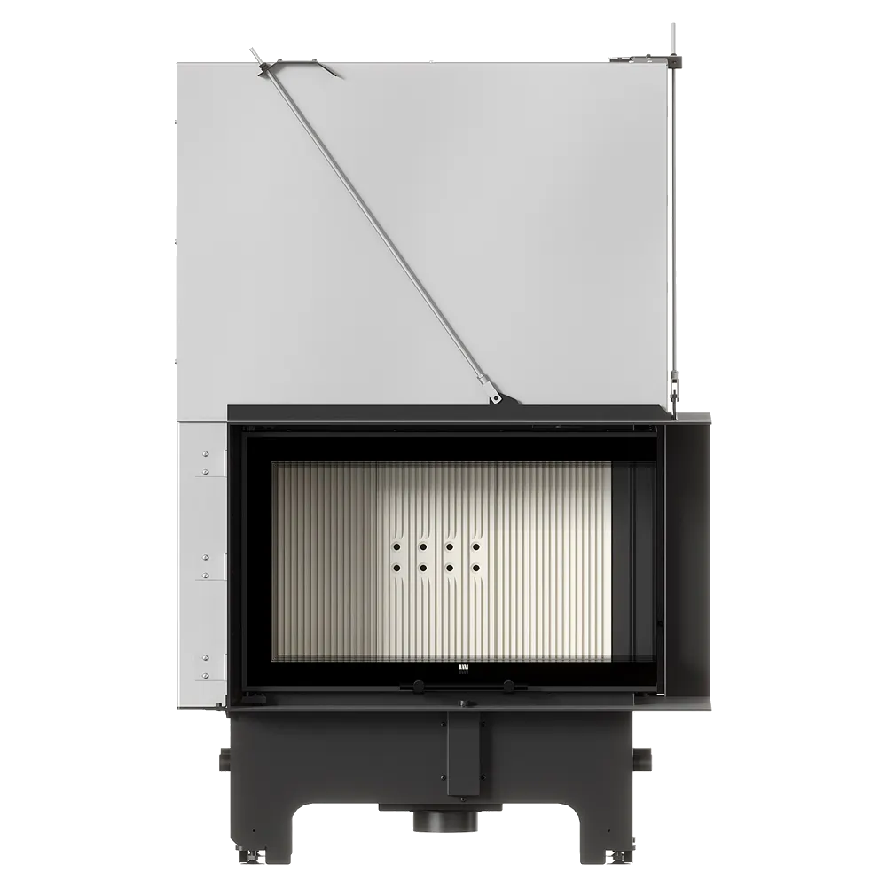 Balstil Milano 810/410 inzethaard met openstaande deur en zichtbare geribde achterwand
