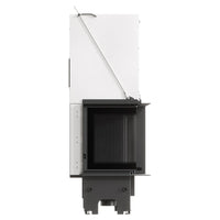 Balstil Milano 810/410 inbouwhaard met zichtbare verbrandingskamer op witte studioachtergrond