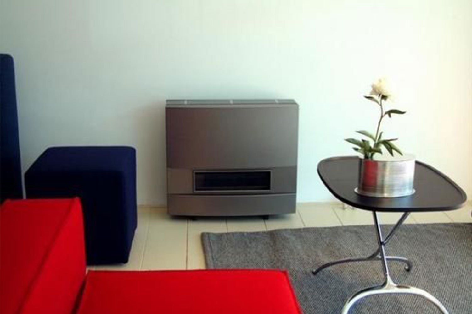 Bocal A36M gaskachel in moderne woonkamer