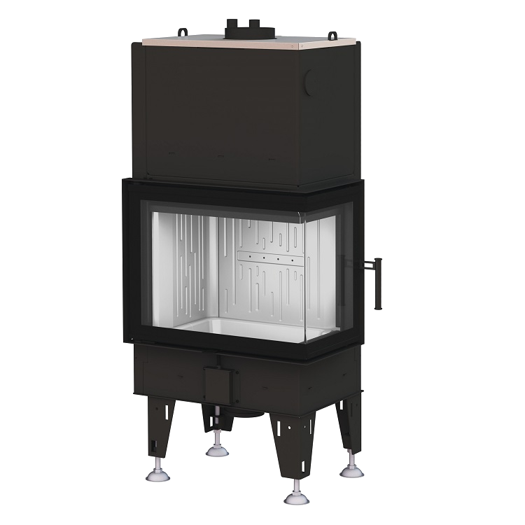 BeF Aquatic WH 70 CP haard met glazen deur op witte achtergrond