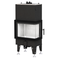 BeF Aquatic WH 70 CP haard met glazen deur op witte achtergrond