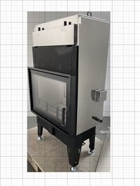 BeF Aquatic WH 70 N inbouwhaard met glazen deur en metalen behuizing