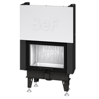 BeF Aquatic WH V 70 inbouwhaard met glazen deur en RVS front