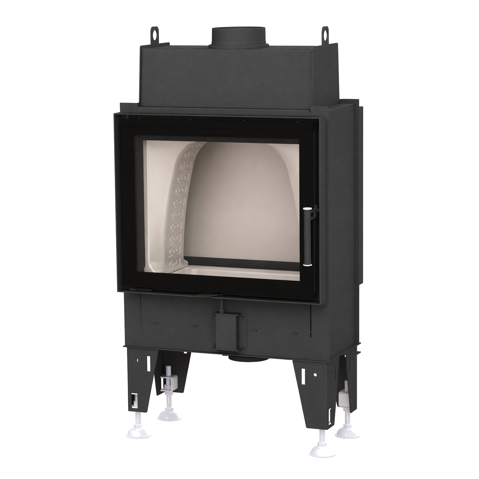 BeF Double Feel 6 N Passive in zwart, frontaanzicht op witte achtergrond