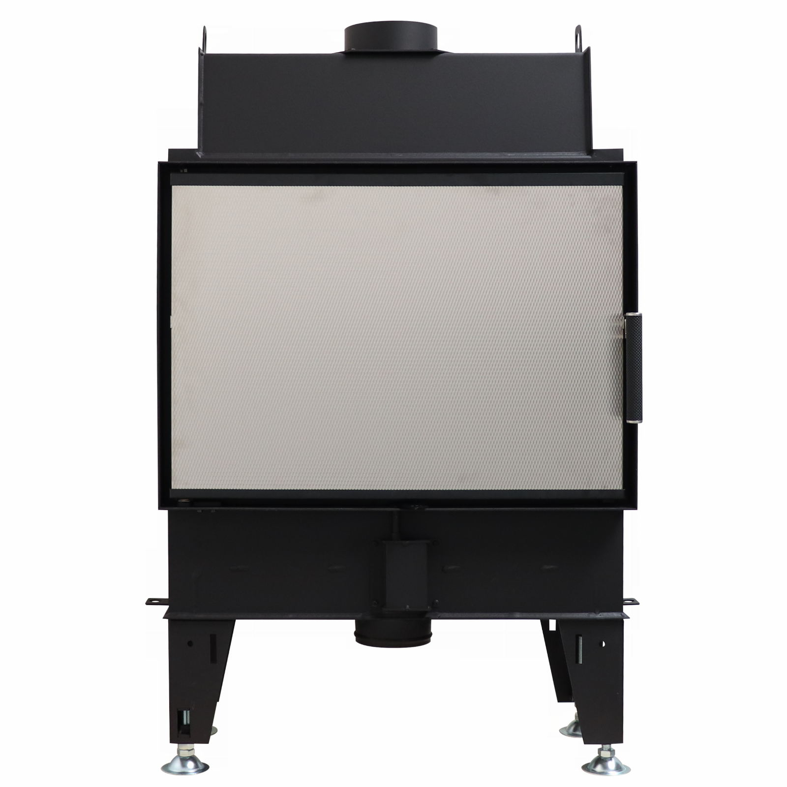 BeF Double Feel 7 N in zwart, frontaal op technische achtergrond