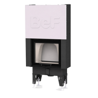 BeF Double Feel V 6 N Passive haard in studio-opstelling met wit front