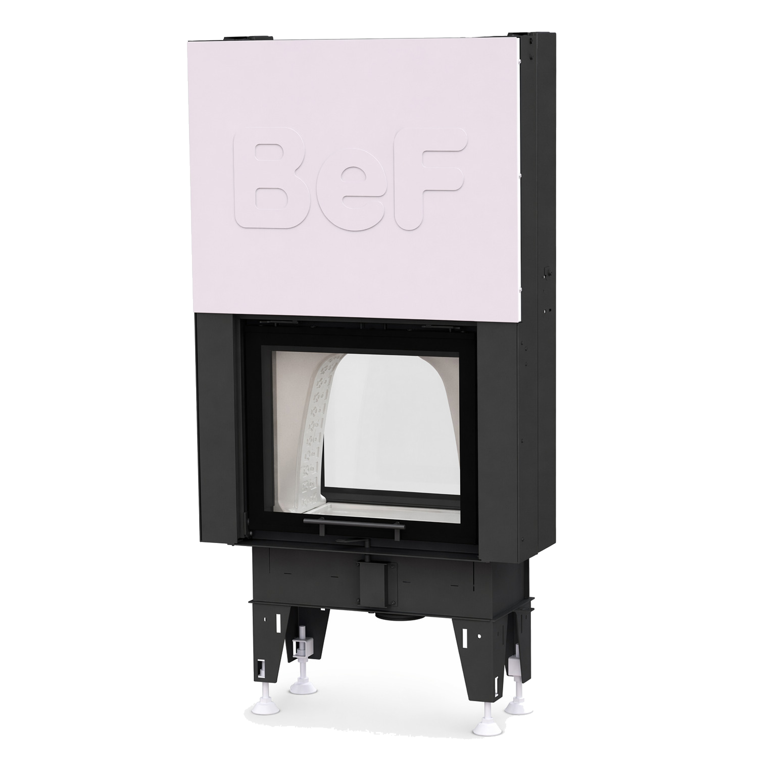 BeF Double Feel V 6 Passive in studio, zwart met licht paneel en glasdeur