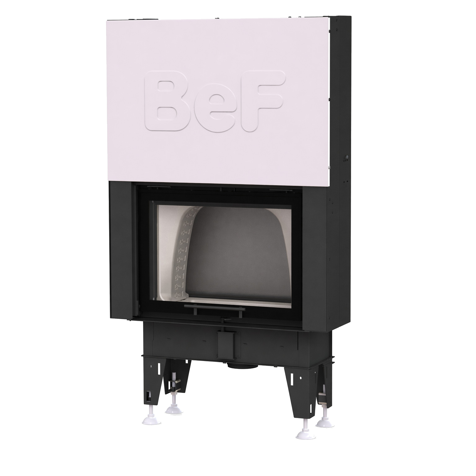 BeF Double Feel V 7 N Passive in zwart en wit, frontaanzicht op witte achtergrond