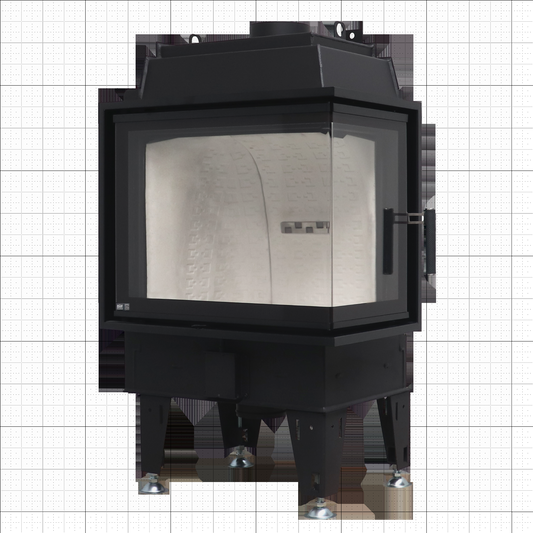 BeF Therm 7 CP haard op geruite achtergrond