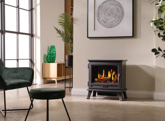 Dimplex Belgravia elektrische kachel in moderne woonkamer