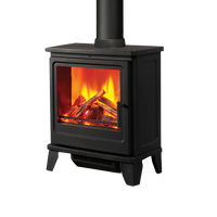 Fair Fires Solution Blackthorn Stove met brandend hout