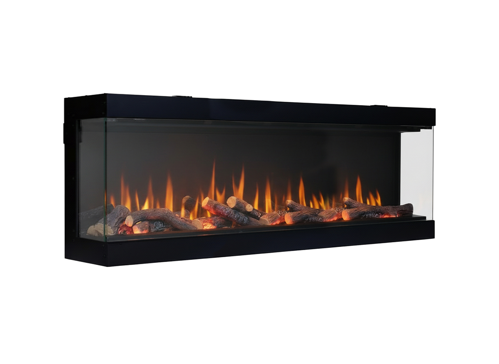 Charlton & Jenrick I-1800e Deep elektrische haard met vlammen en houtblokken