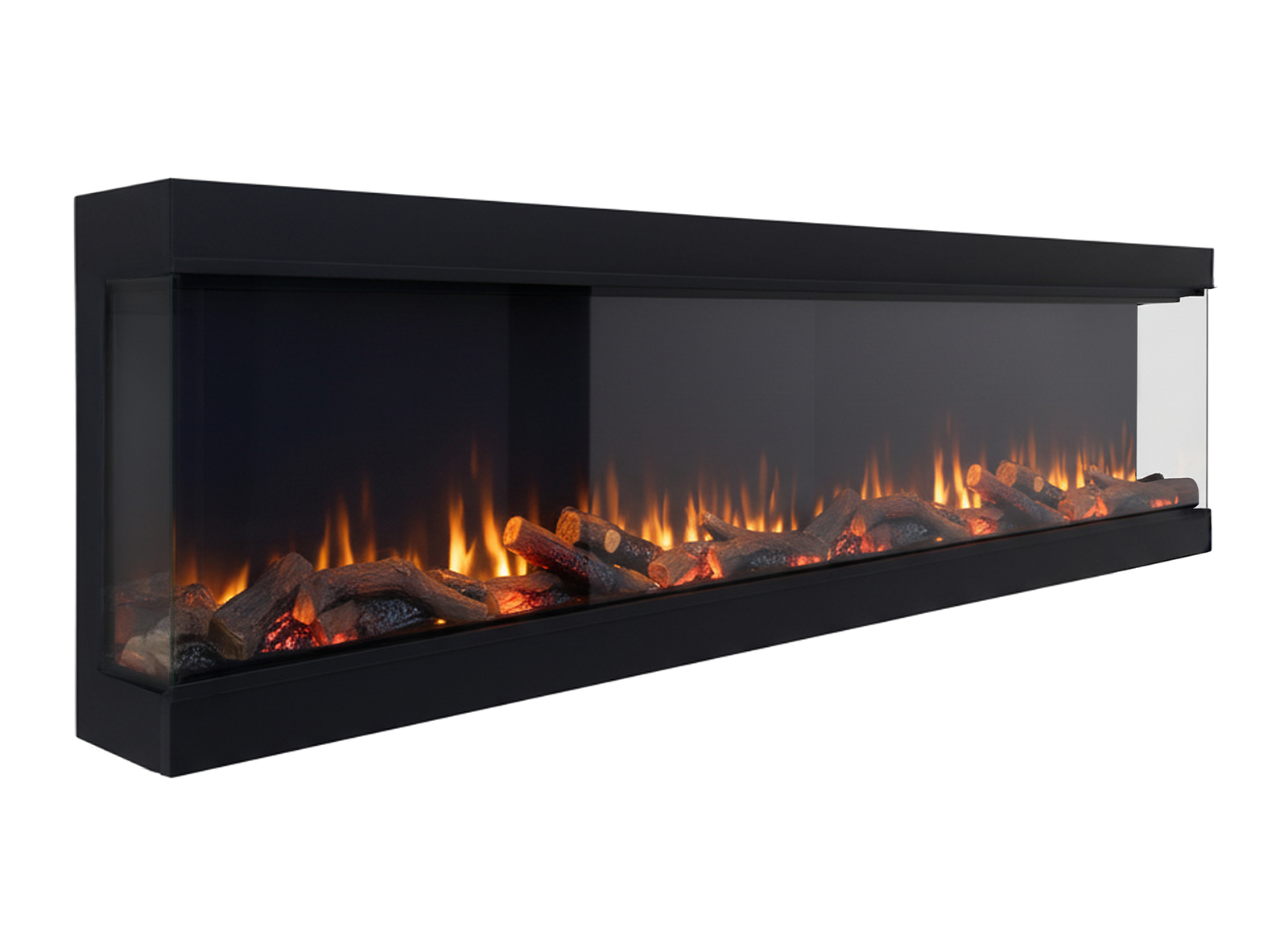 Charlton & Jenrick i-2200e Deep elektrische haard met vlammen en houtblokken