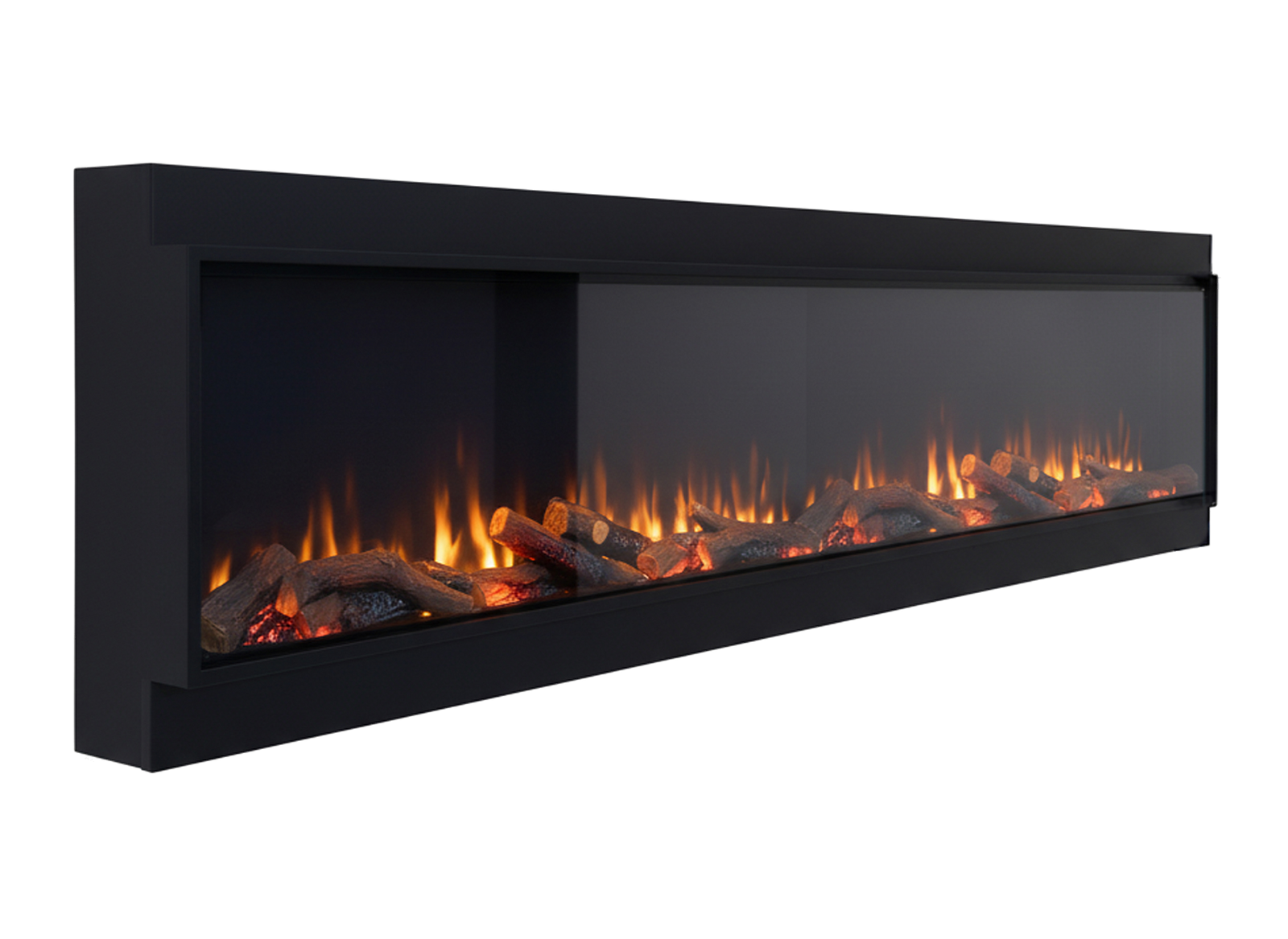 Charlton & Jenrick i-2200e Deep elektrische haard met vlammen en houtblokken