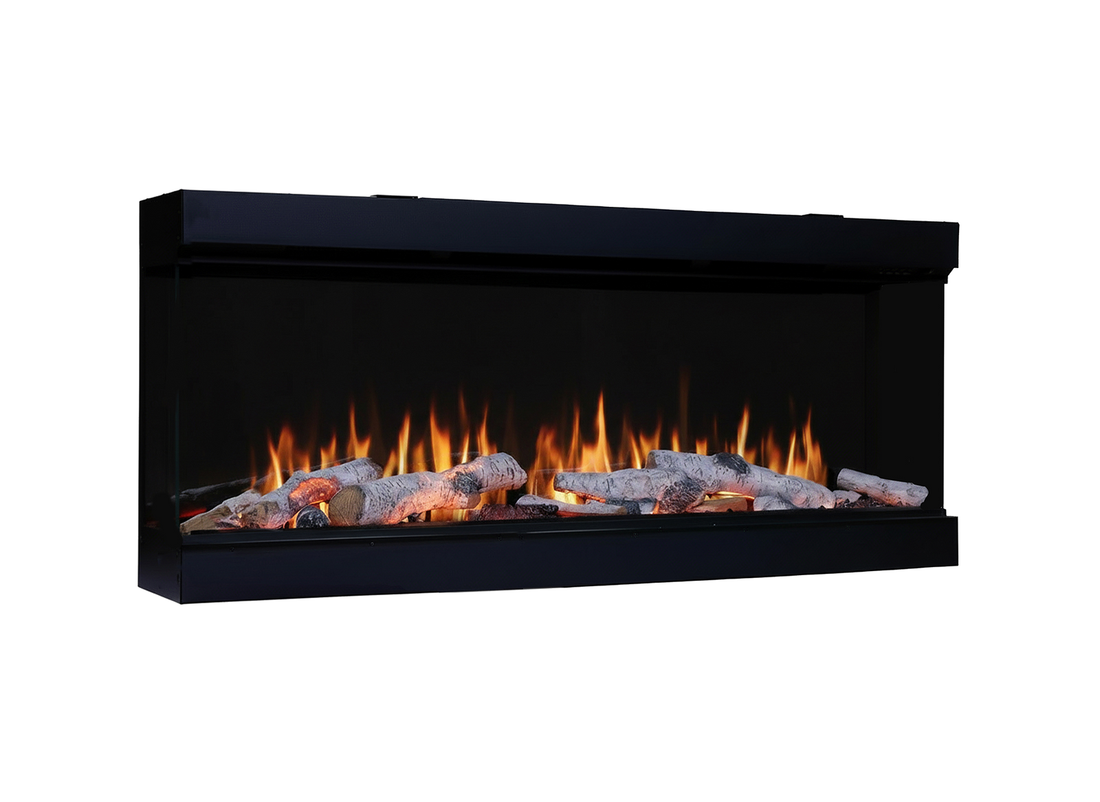 Charlton & Jenrick Luminosa 110 inbouwhaard met houtblokken en vlammen