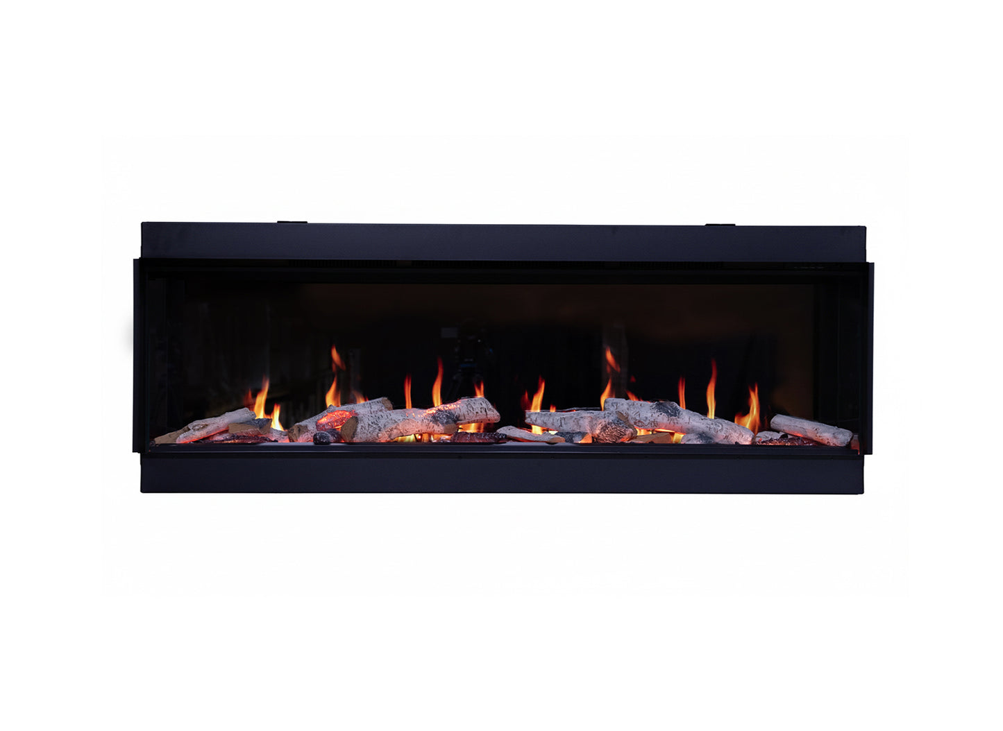 Charlton & Jenrick Luminosa 150 inbouwhaard met houtblokken en vlammen
