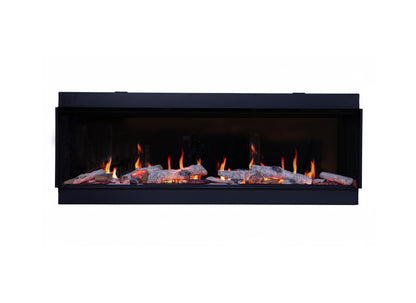 Charlton & Jenrick Luminosa 150 inbouwhaard met houtblokken en vlammen