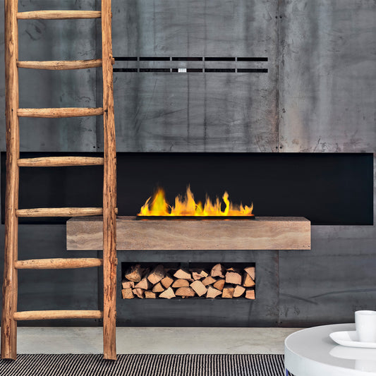 Dimplex Opti-myst Cassette 500 Projects met vlammen in moderne open haard