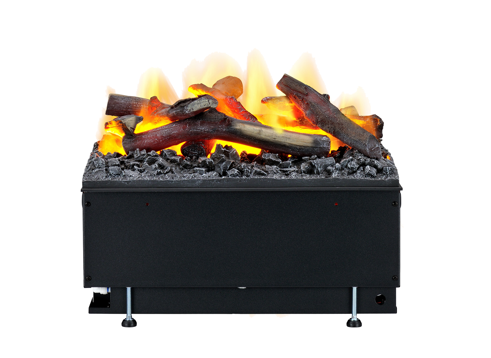 Dimplex Cassette 500 Projects Multi Colour Optimyst met houtblokken en vlammen