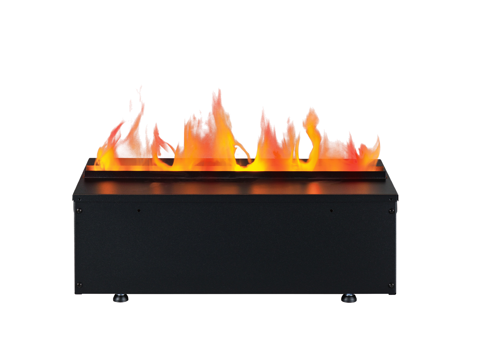 Dimplex Cassette 500 Retail Multi Colour Optimyst met vlammen op witte achtergrond