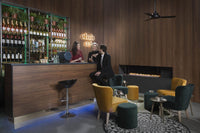 Element4 Club 140 3/S gashaard in stijlvolle barruimte met vlammen